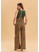 Womens Ethnic Jumpsuit with Zipper Detail and Pockets 4672